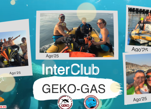 Interclub GAS-GEKO: Buceo, amistad y buen rollo en el puente de agosto