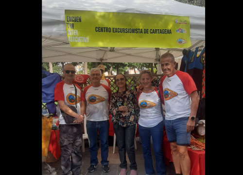 Onda Regional, nos visita en nuestro stand en el Encuentro de Asociaciones Juveniles de Cartagena